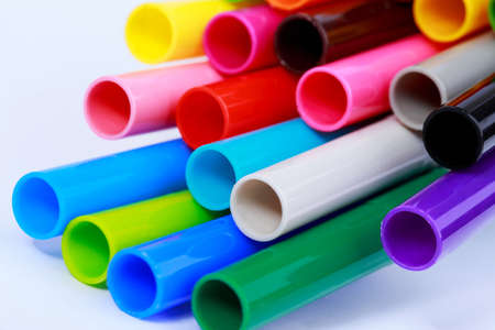 The beautiful slide bright of colored markers