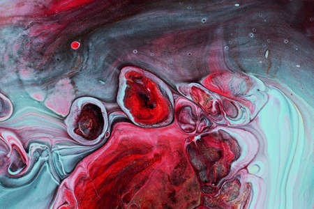 An abstract picture of a luxury red and blue color in oriental style