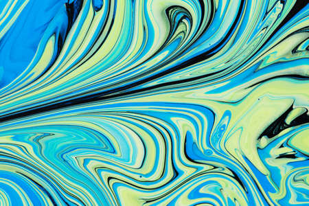 Abstract acrylic paint background in blue toneの写真素材