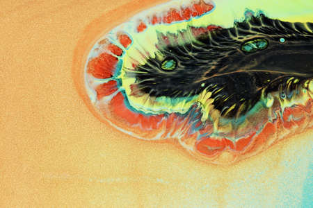Abstract background of acrylic paint in color tones