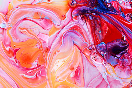 Abstract background of acrylic paints in color tonesの写真素材