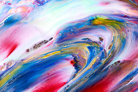 Abstract background of acrylic paints in color tonesの写真素材