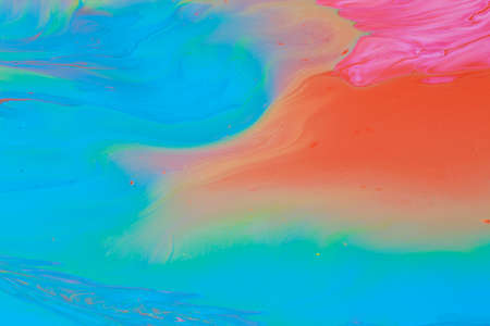Abstract background of acrylic paints in color tonesの写真素材
