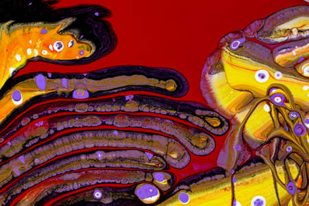 Abstract background of acrylic paints in color tones