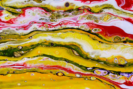 Abstract background of acrylic paints in color tonesの写真素材