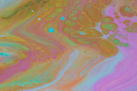 Abstract background of acrylic paints in color tones