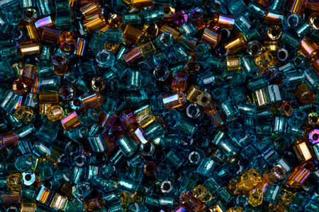 The beautiful background of small scattered beadの写真素材