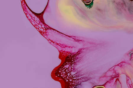 Abstract background of acrylic paint in pink tones