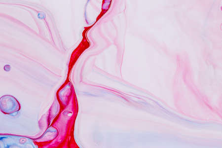 Abstract background of acrylic paint in pink tonesの写真素材