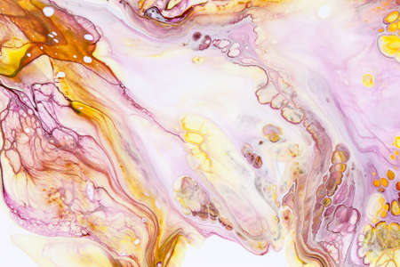 Abstract background of acrylic paint in white and purple tones