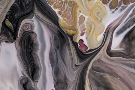 Abstract background of acrylic paint in pink and black tones