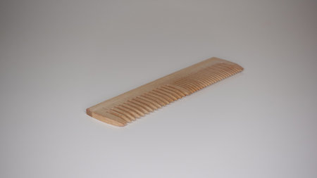 Wooden comb for hair combの写真素材