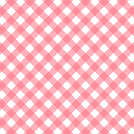 pink and white gingham background. vector stock illustrationのイラスト素材