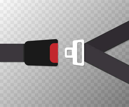 Safety belt vector flat design. Vector stock illustration.のイラスト素材