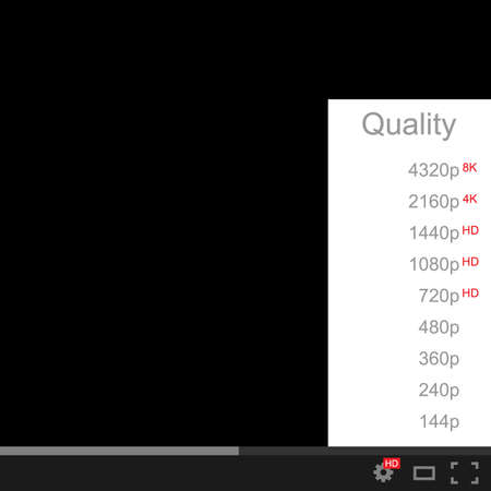 Video quality selection. The quality of the video, movie or picture on white and black background.のイラスト素材