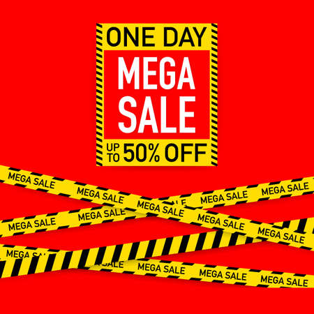 Sale banner template design, Big sale special offer.のイラスト素材