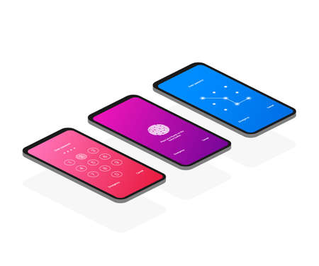 Vector of Screen lock authentication - ID:1-113292598 - Royalty Free ...