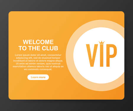 VIP club party premium invitation card poster flyer. Black and golden design template. Vector stock illustration.のイラスト素材