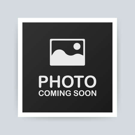 Photo coming soon. Picture frame. Vector stock illustration