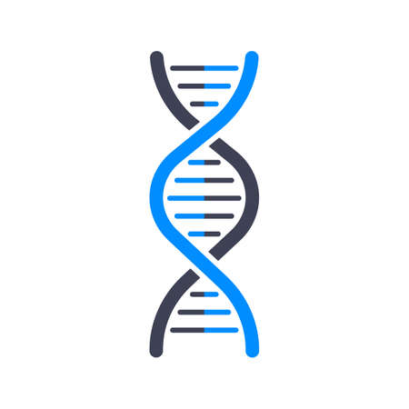 DNA Badge, icon, stamp, logo. Vector stock illustration.のイラスト素材