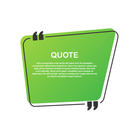 Quote background . Creative Modern Material Design Quote template. Vector stock illustration.のイラスト素材