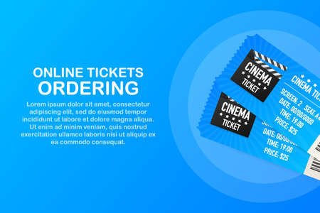 Online cinema, internet streaming. Web banners, web sites, printed materials. Vector stock illustration.のイラスト素材