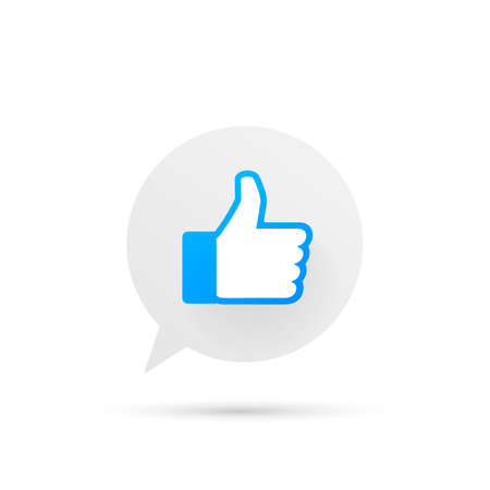 New like and love icons. Printed on paper. Social media. Vector stock illustration.のイラスト素材