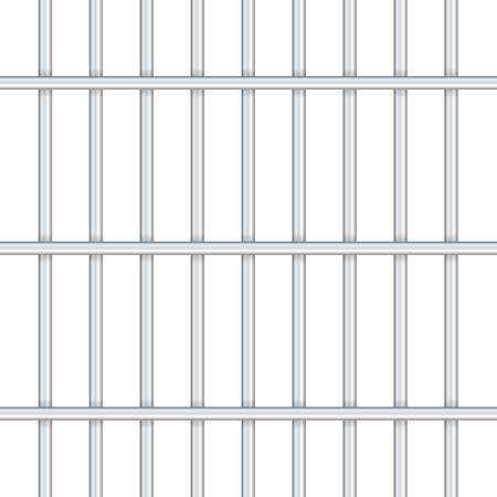Prison bars isolated on transparent. Way out to freedom concept. Vector stock illustration.のイラスト素材