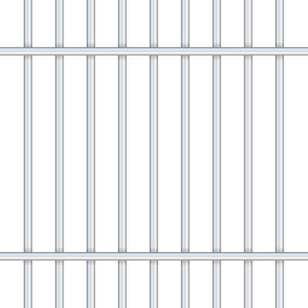 Prison bars isolated on transparent. Way out to freedom concept. Vector stock illustration.のイラスト素材