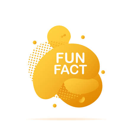 Abstract liquid shape with gradient. Fun fact. Vector illustration.のイラスト素材