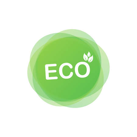 Eco icon, label. Organic tags. Natural product element Vector illustrationのイラスト素材