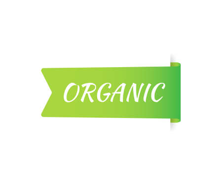 Organic. Healthy labels with lettering. Vegan sticker.のイラスト素材