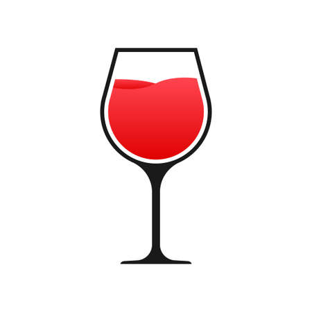 The wineglass icon. Goblet symbol. Vector stock illustrationのイラスト素材