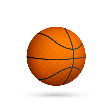 Basketball ball. Vector illustration isolated on white backgroundのイラスト素材