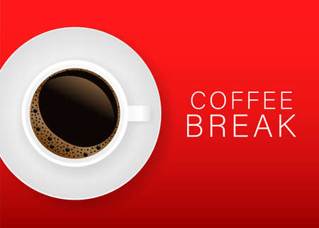 Coffee Break Poster Advertisement Flayers Vector Stock Illustrationのイラスト 素材 ストックフォト 写真素材のstock Foto ストックドットフォト