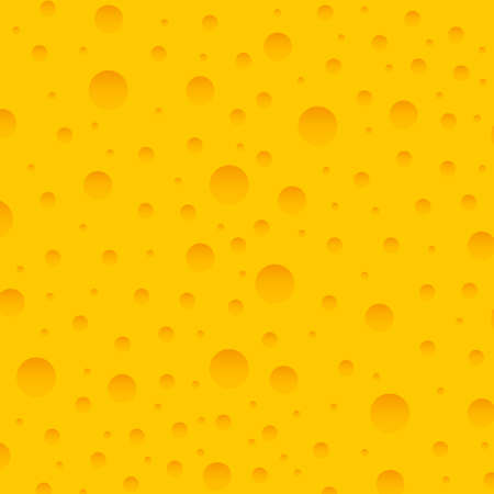Seamless cheese texture with large holes. Vector illustration of a useful mealのイラスト素材