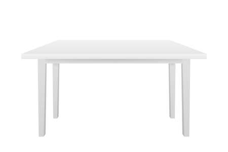White Table, Platform, Stand. Template for Object Presentation. Vector stock illustrationのイラスト素材