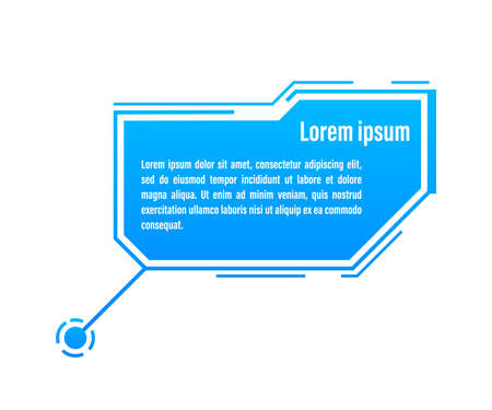 HUD futuristic style callout titles. Futuristic callout bar labels. Vector stock illustration.のイラスト素材