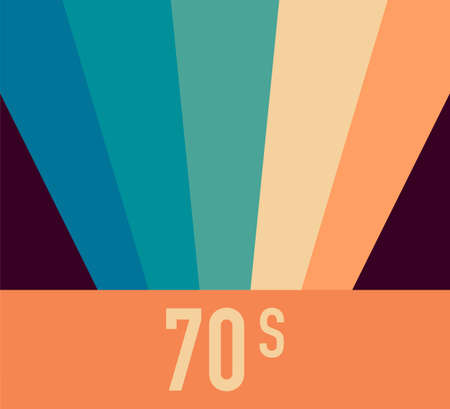 70s, 1970 abstract stock retro lines background. illustration.