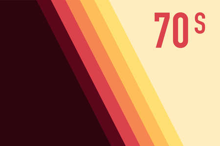 70s, 1970 abstract vector stock retro lines background. Vector illustration.のイラスト素材