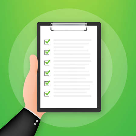 Clipboard with checklist icon. Clipboard with checklist icon for web. Vector illustration.のイラスト素材