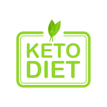Ketogenic diet sign. Keto diet. Vector illustration.のイラスト素材