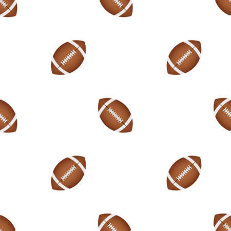 American football ball pattern on a black background. Vector stock illustration.のイラスト素材