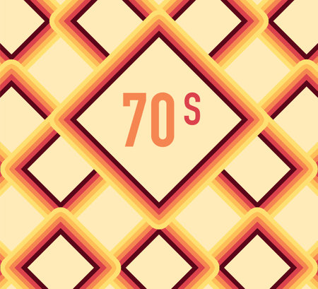 70s, 1970 abstract vector stock retro lines background. Vector illustrationのイラスト素材