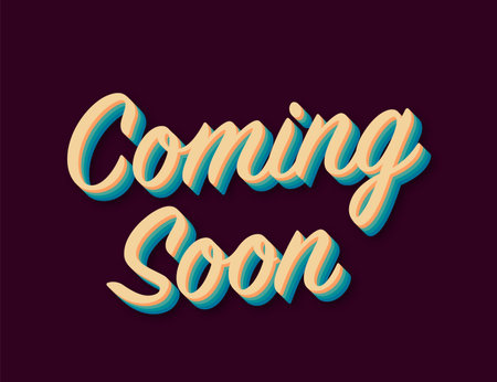 Coming soon sign. Advertising sign. Vector stock illustration.のイラスト素材