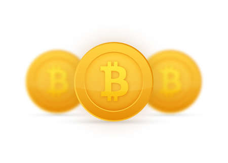 Abstract black icon. Bitcoin exchange. Currency icon. Online payment. Crypto currency, virtual electronic, internet money.のイラスト素材