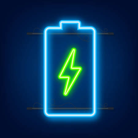 Charging battery. Battery charge level indicators. Vector illustrationのイラスト素材