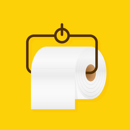 Vintage toilet paper, great design for any purposes. Flat pattern. Vector pattern.のイラスト素材