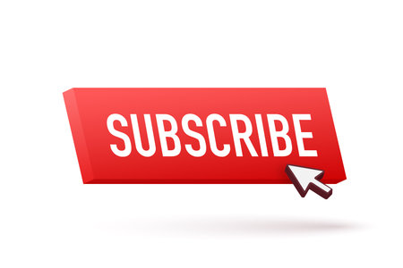 Subscribe button for marketing design. Live streaming button. Vector concept. Live stream.のイラスト素材