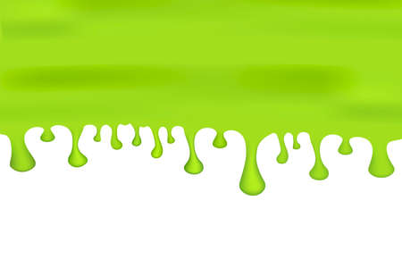 Realistic liquid for concept design. Grunge splatter. Green liquid.. Vector stock illustration.のイラスト素材